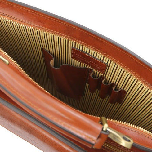 Venezia - Leather briefcase 2 compartments